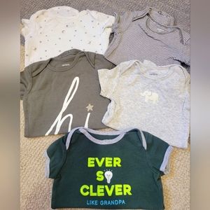 6 months carters onesies